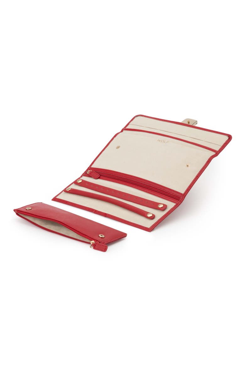 Palermo Jewelry Roll, Alternate, color, RED