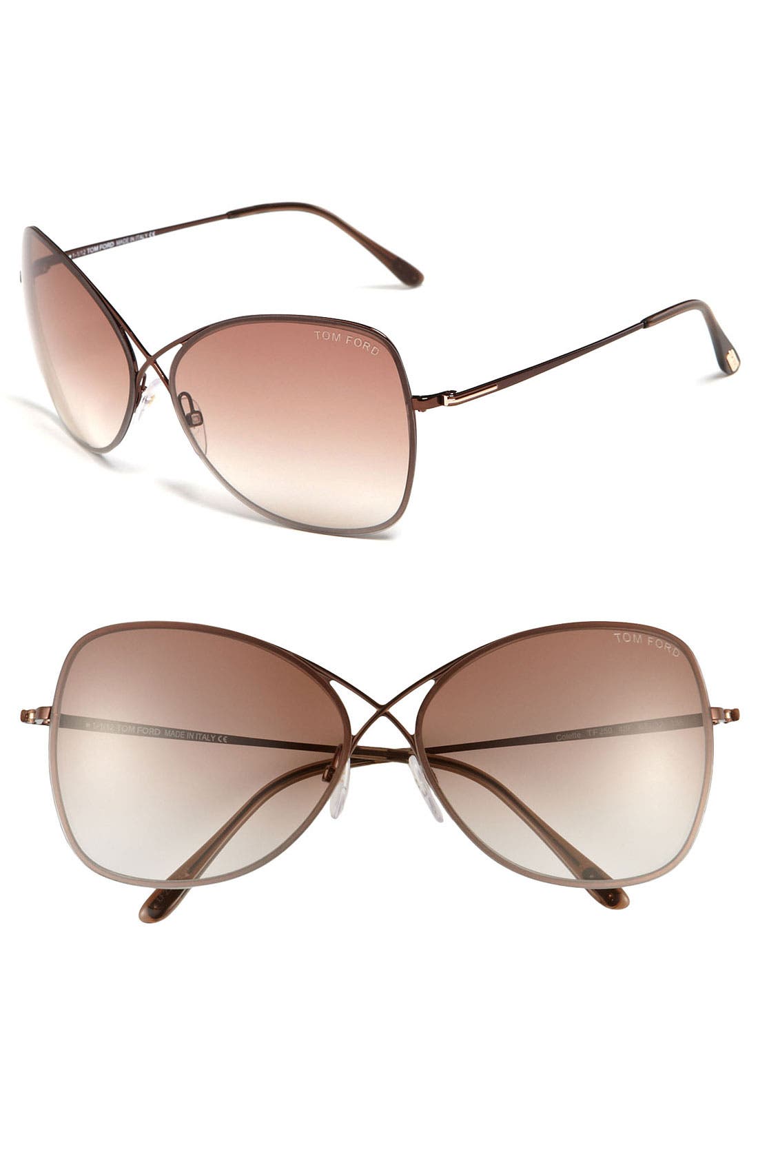 Женские солнцезащитные очки TOM FORD Colette 63mm Oversized Sunglasses
