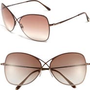 TOM FORD Colette 63mm Oversized Sunglasses
