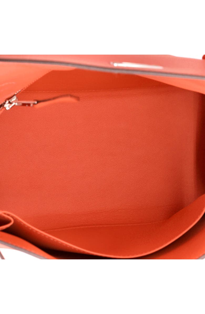 Pre-Owned Hermes Kelly Handbag Orange Swift with Palladium Hardware 25, Alternate, color, Orange Field