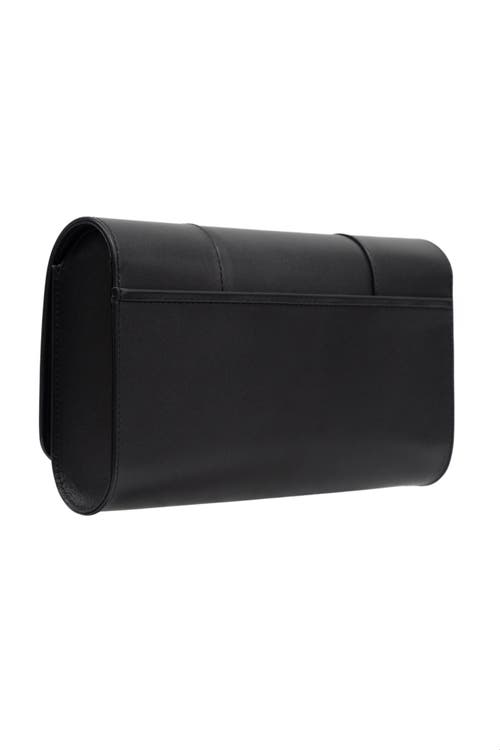 Perrin Paris L'eiffel Swarovski Strass Clutch In Black