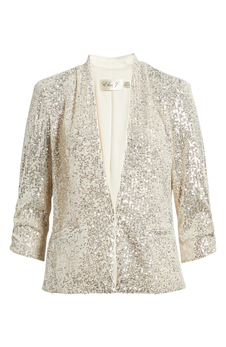 Eliza J Sequin Blazer, Alternate, color,