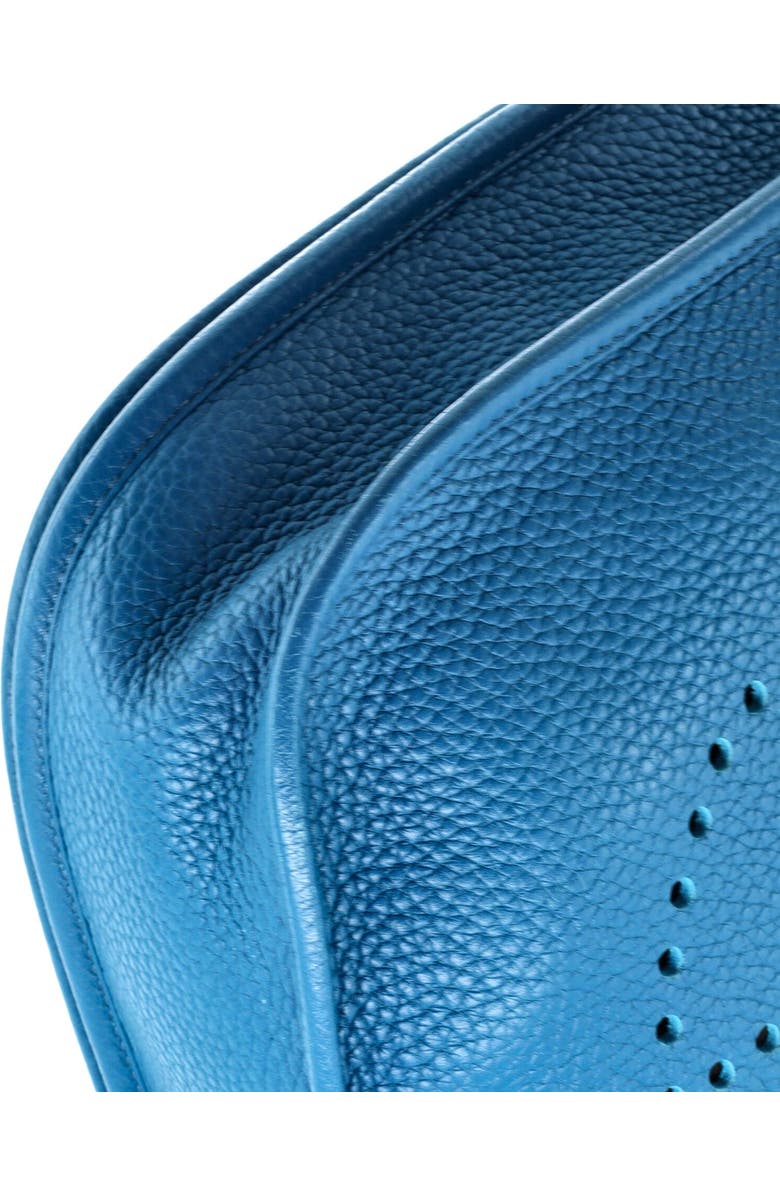Pre-Owned Hermes Evelyne Bag Gen III Clemence PM, Alternate, color, Bleu Izmir