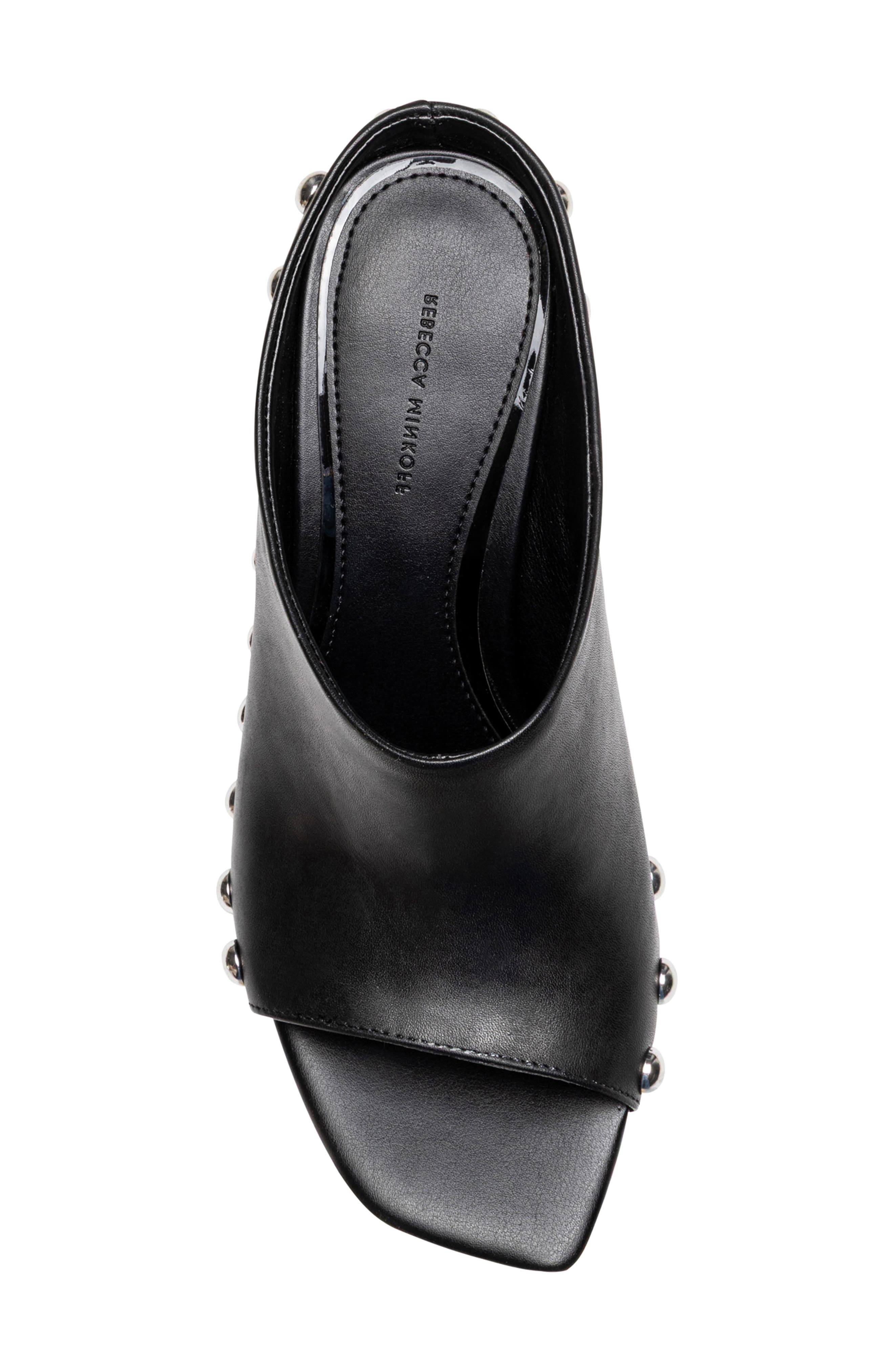 Rebecca Minkoff Milan Studded Mule, Alternate, color, Black