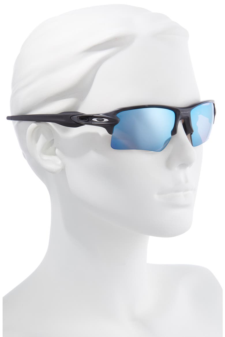 Flak® 2.0 XL 59mm Prizm™ Polarized Wrap Sunglasses, Alternate, color, MATTE BLACK CAMO/ DEEP WATER