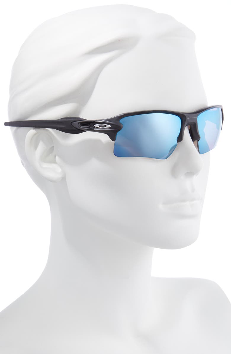 Oakley Flak<sup>®</sup> 2.0 XL 59mm Polarized Rectangular Sunglasses, Alternate, color, Matte Black Camo/ Deep Water