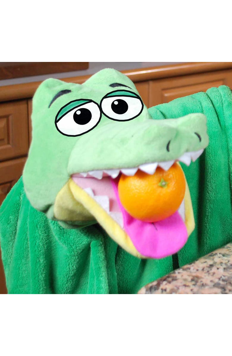 Cuddleuppets Gator Green, 2 in 1 Plush Puppet & Blanket, Alternate, color, Multicolored