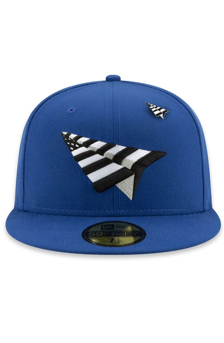 New Era x Paper Planes Men's Royal New Era Paper Planes Logo 59FIFTY Fitted Hat, Alternate, color,
