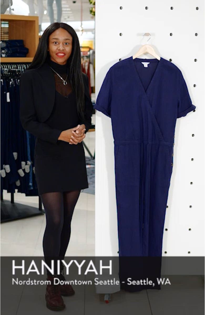 Faux Wrap Jumpsuit, sales video thumbnail