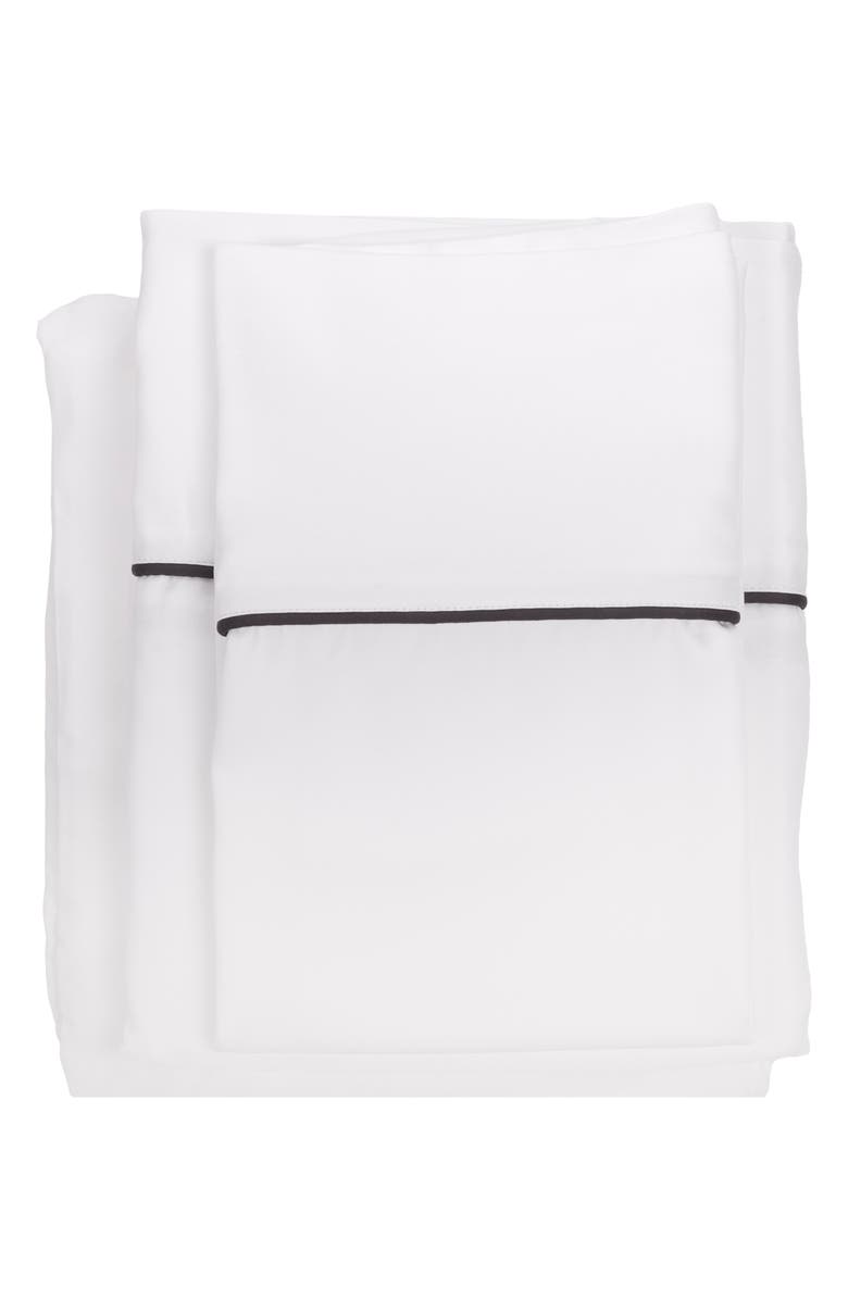 Pom Pom at Home Sheena Sateen Duvet Cover & Shams Set, Main, color, Midnight