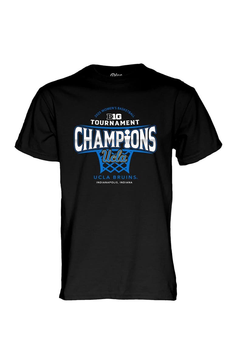 BLUE 84 Men's Blue 84  Black UCLA Bruins 2025 Big Ten Women's Basketball Conference Tournament Champions Locker Room T-Shirt, Alternate, color, Black
