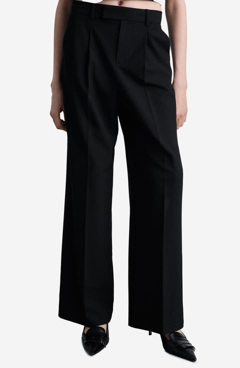 Straight Leg Suit Pants