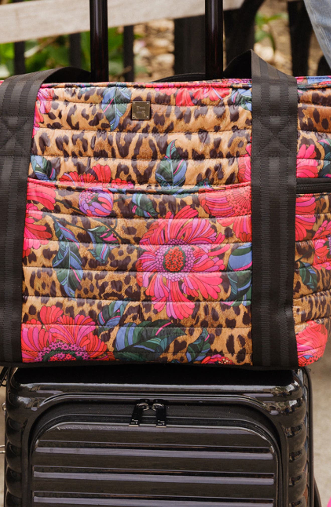 Jetset Wingman Tote, Alternate, color, LEOPARD FLORAL