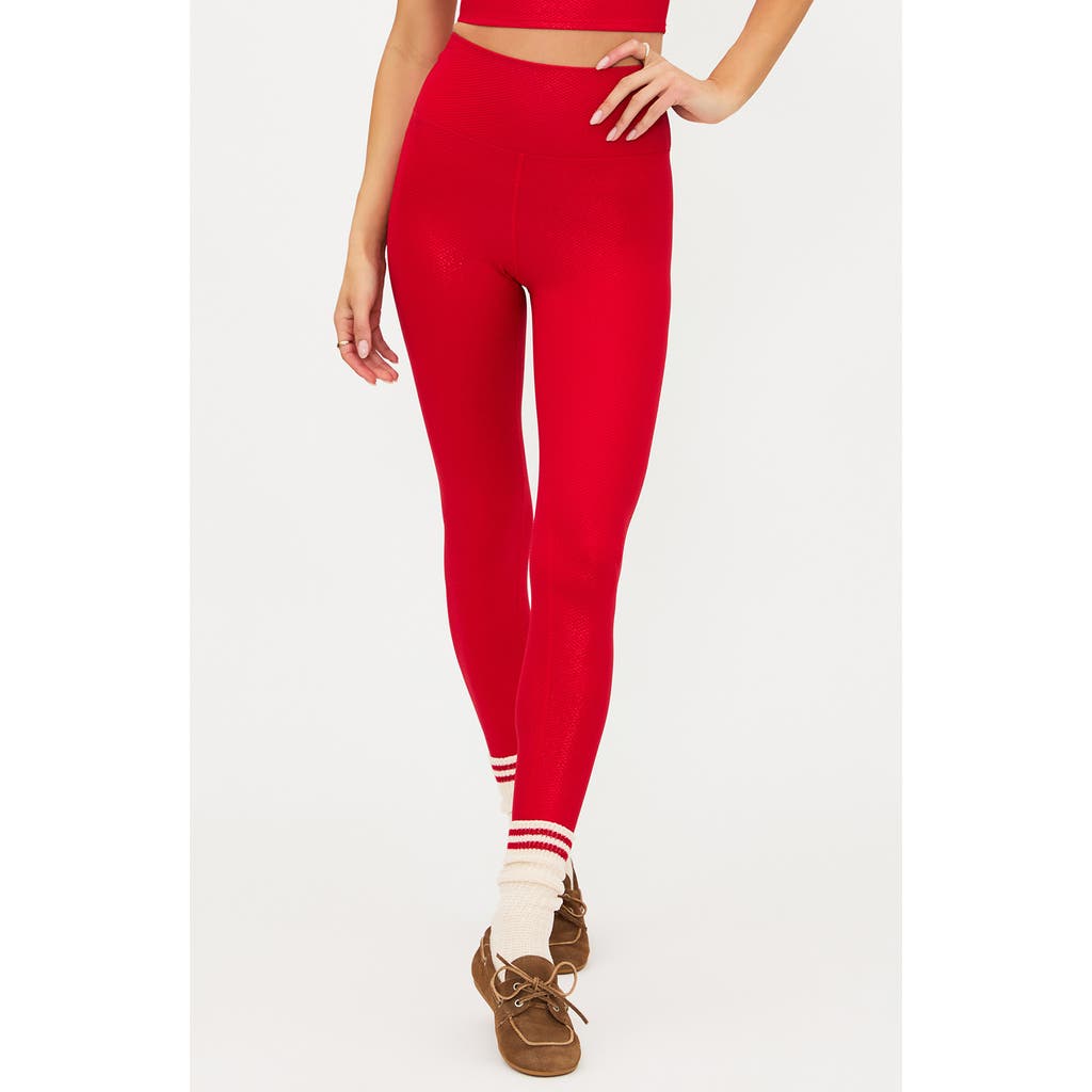 Beach Riot Piper Leggings In Red