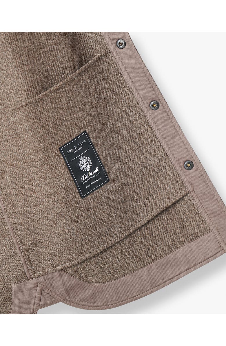 rag & bone Derrick Down Barn Jacket, Alternate, color, Light Metal