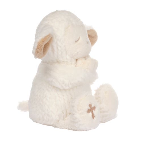Lambs & Ivy Heaven Sent Praying Baptism Plush Lamb Stuffed Animal Toy In White