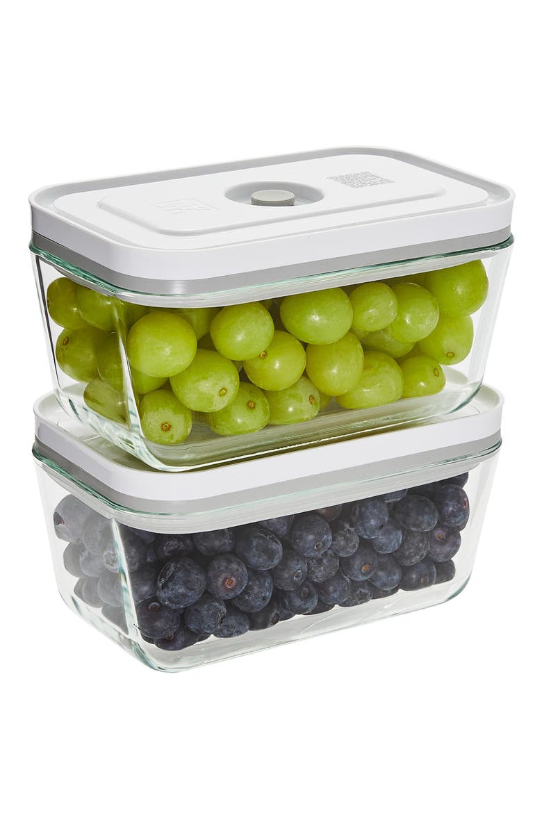 Fresh & Save 2-Piece Glass Container Set, Alternate, color, CLEAR