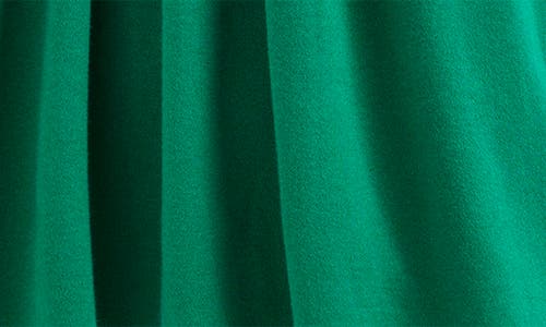 Mini Boden Kids' Embroidered Ruffle Long Sleeve Cotton Dress In Green