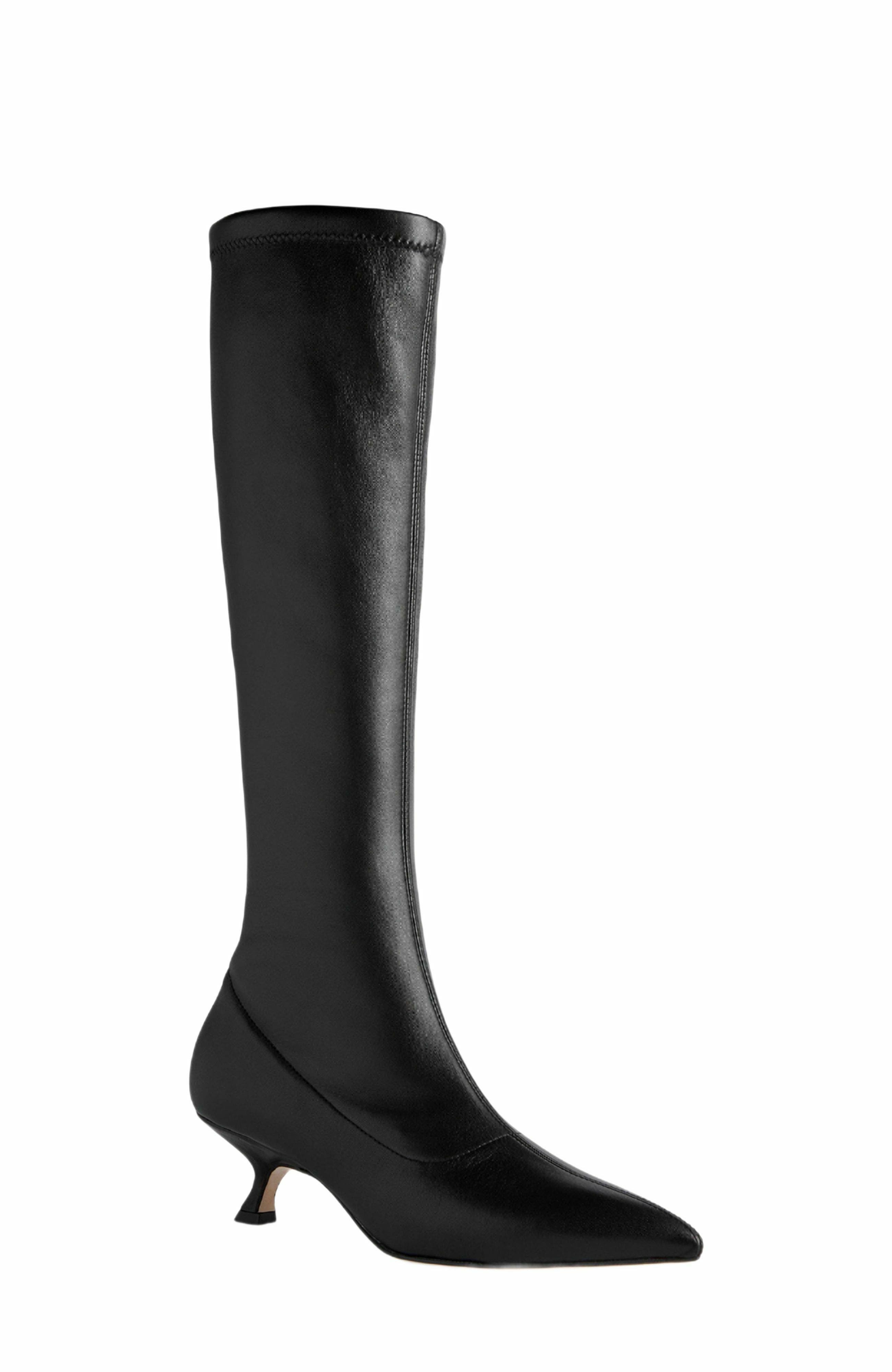 Neil J. Rodgers Seta Stretch Boot, Alternate, color, Black Nappa