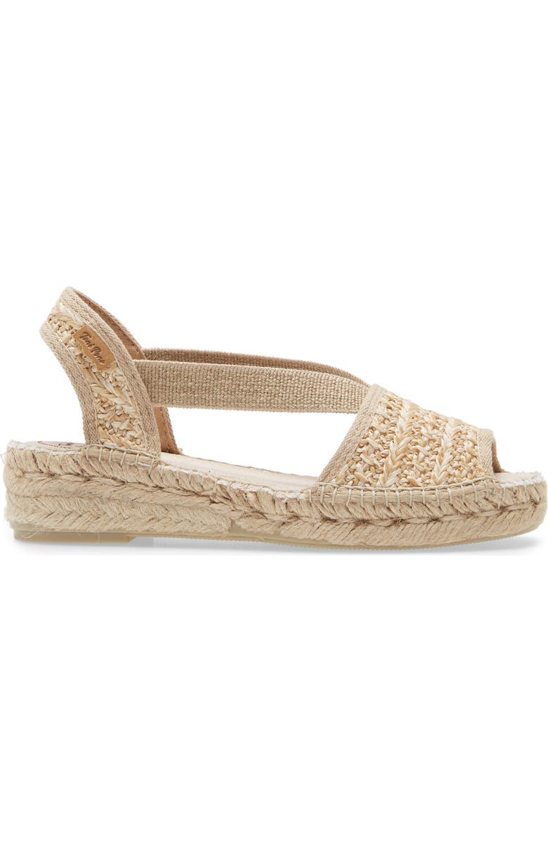 Toni Pons Estel Espadrille Sandal, Alternate, color, Natural Woven Fabric