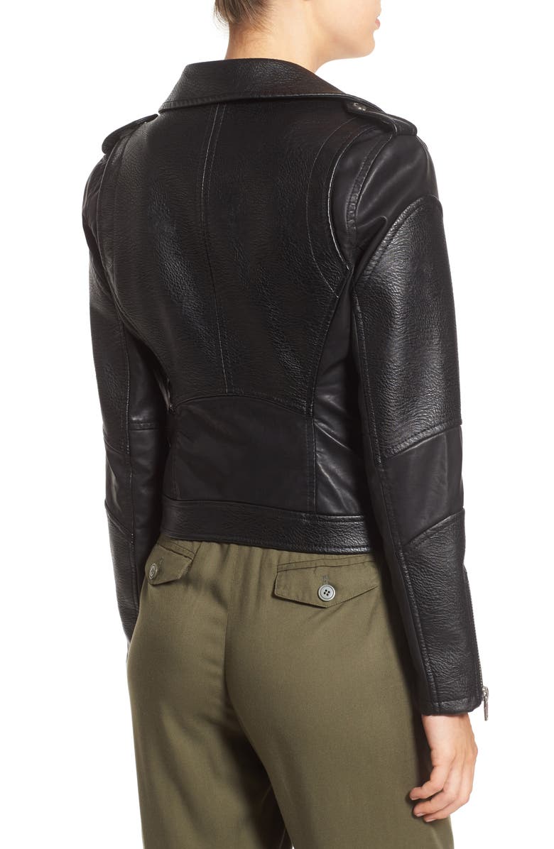 BLANKNYC 'Easy Rider' Faux Leather Moto Jacket, Alternate, color,