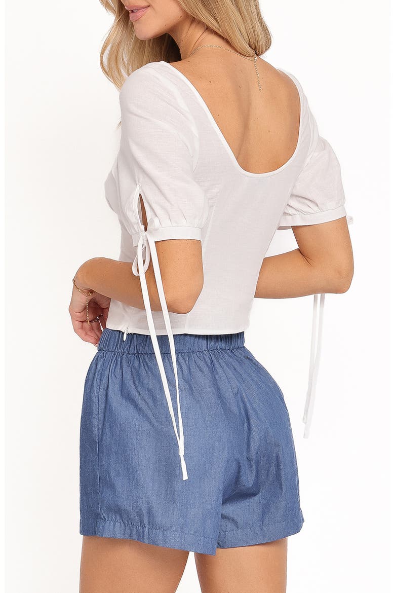 Eithne Sweetheart Neck Top, Alternate, color, WHITE