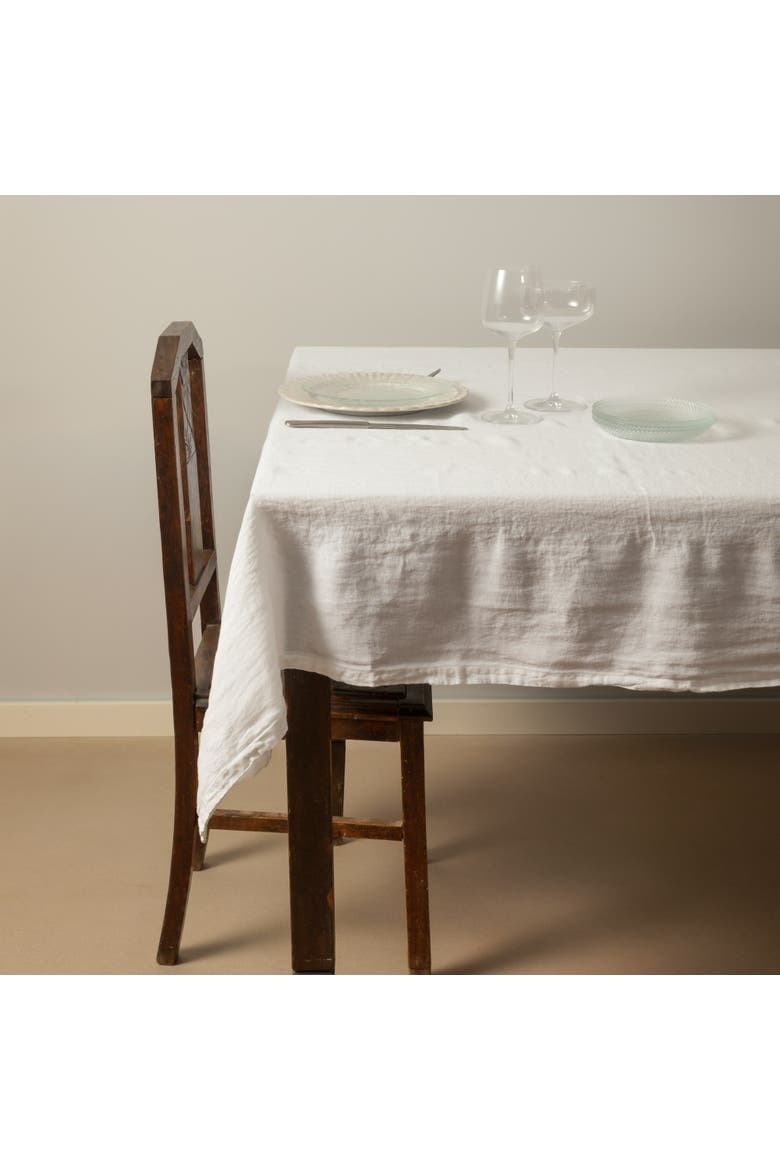 Maria Table Cloth, Alternate, color, Chalk white