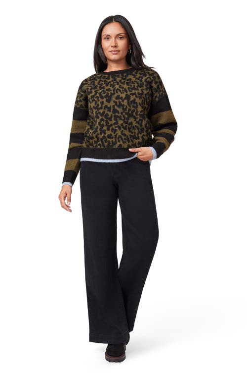Scotch & Soda Crewneck Pullover Sweater In Green