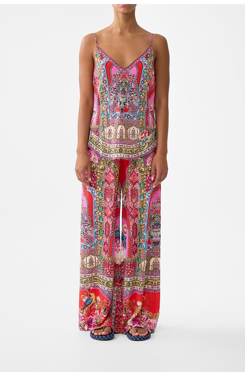 Camilla V-Neck Bias Cami, Main, color, Heirloom Empire