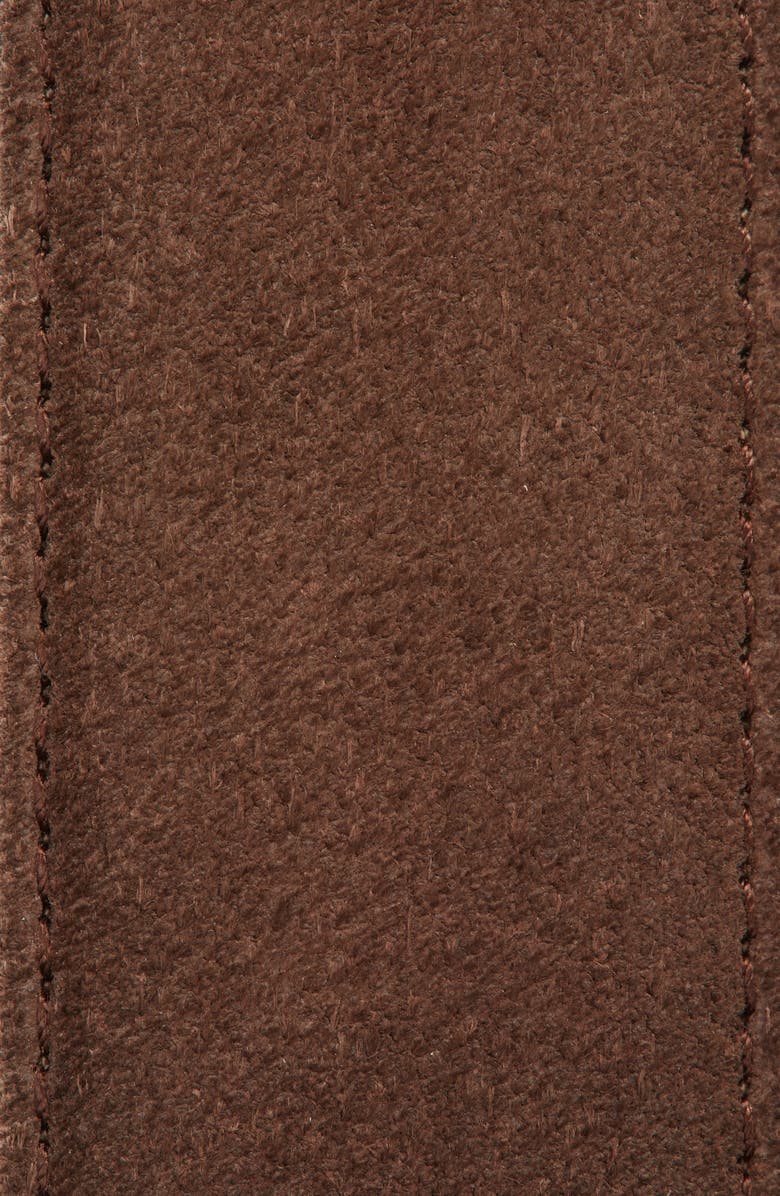 FERRAGAMO Double Gancio Suede Belt, Alternate, color,