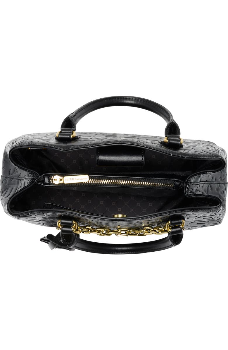 BCBG Debossed Triple Compartment Satchel, Alternate, color,