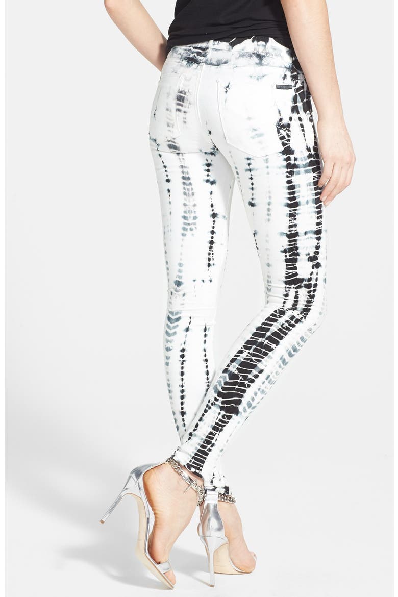 'Krista' Stripe Super Skinny Jeans, Alternate, color, ILLUSIONS