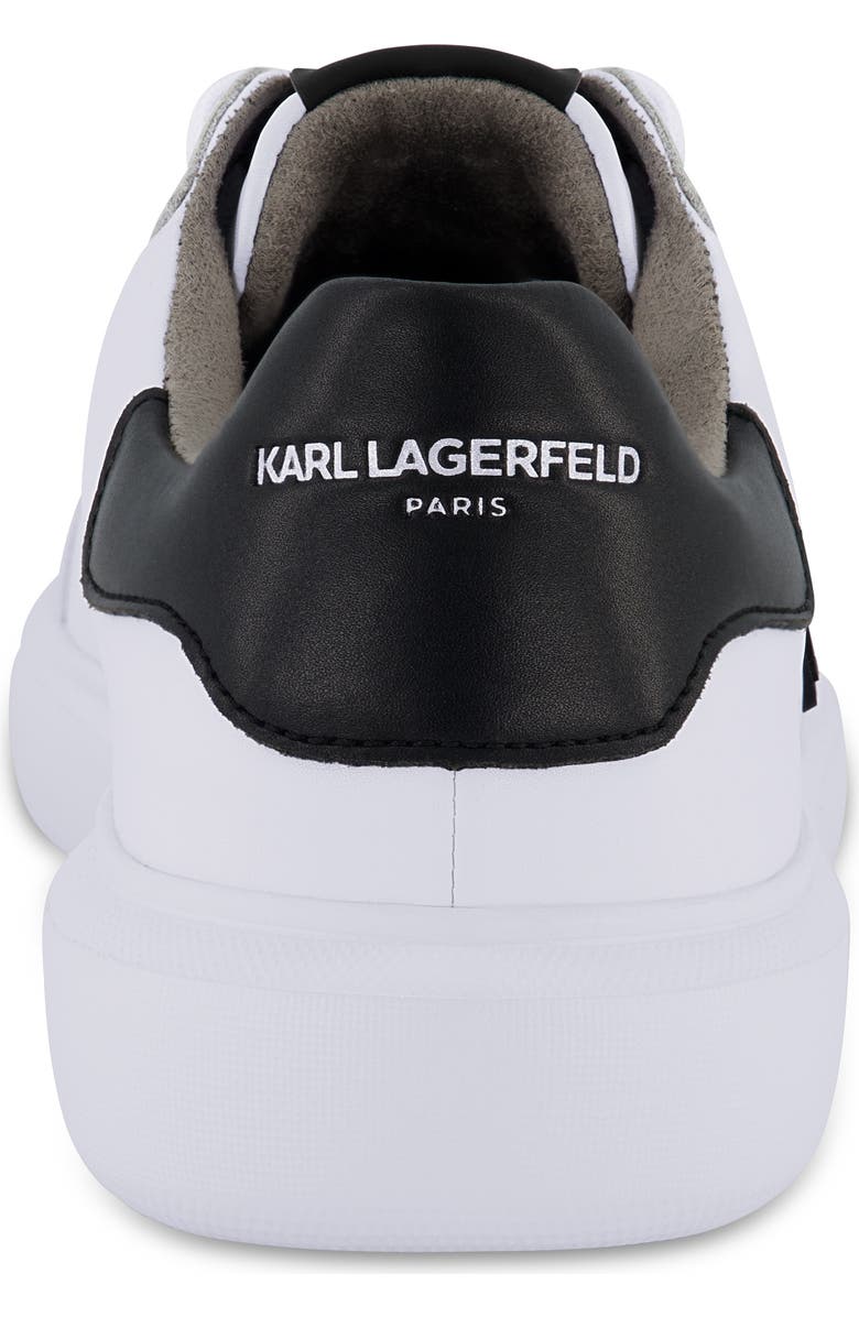 KARL LAGERFELD PARIS Karl Patch Sneaker, Alternate, color, White