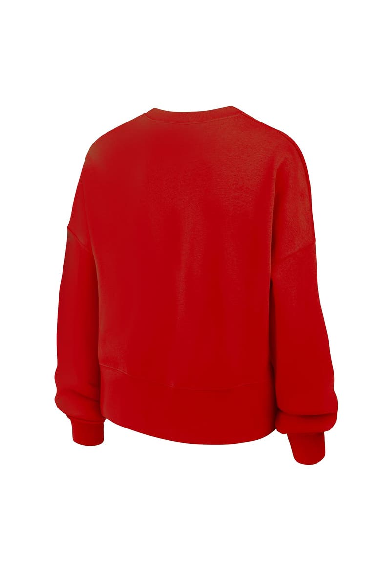 Women's Nike Red Ole Miss Rebels Phoenix Fleece Pullover Sweatshirt, Alternate, color, Red