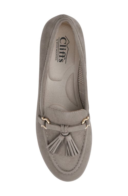 Cliffs By White Mountain Gush Tassel Loafer In Gray