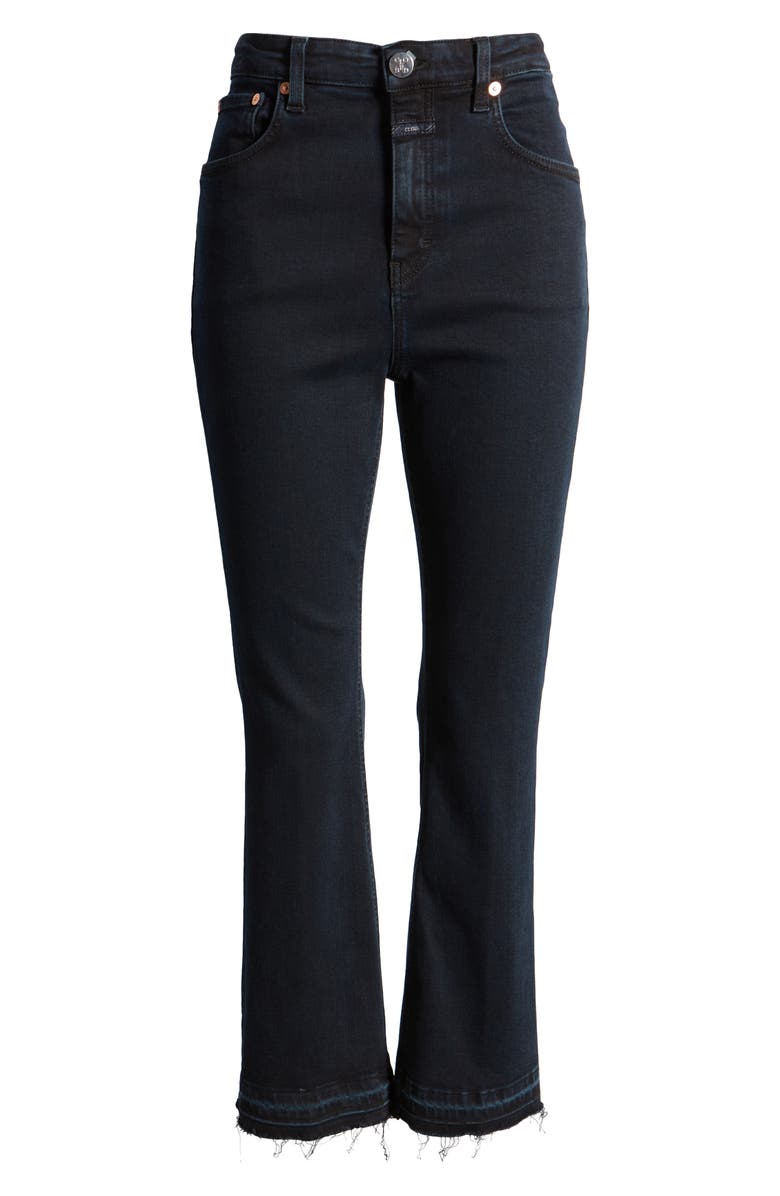 Closed Hi-Sun Release Hem High Waist Crop Flare Jeans, Alternate, color, Blue/ Black