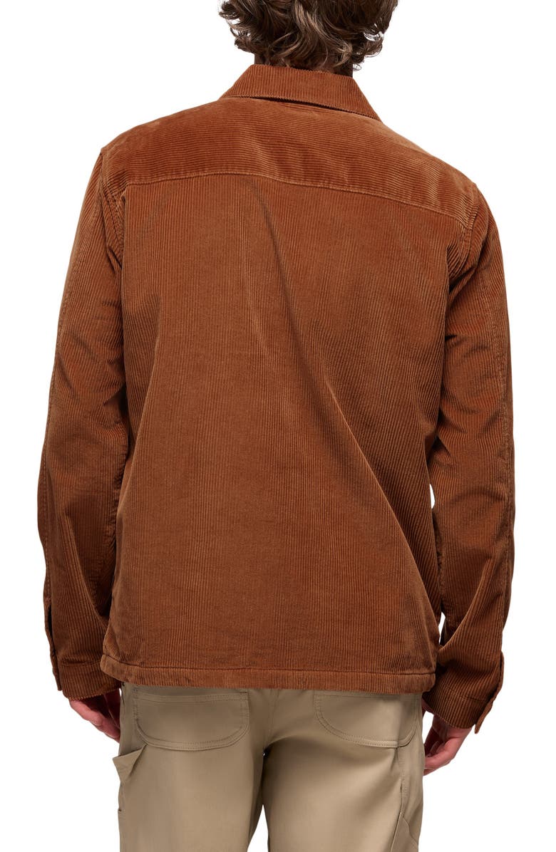 prAna Ridgecrest Organic Cotton Corduroy Chore Coat, Alternate, color, Tawny