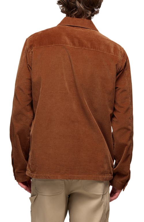 Prana Ridgecrest Organic Cotton Corduroy Chore Coat In Brown