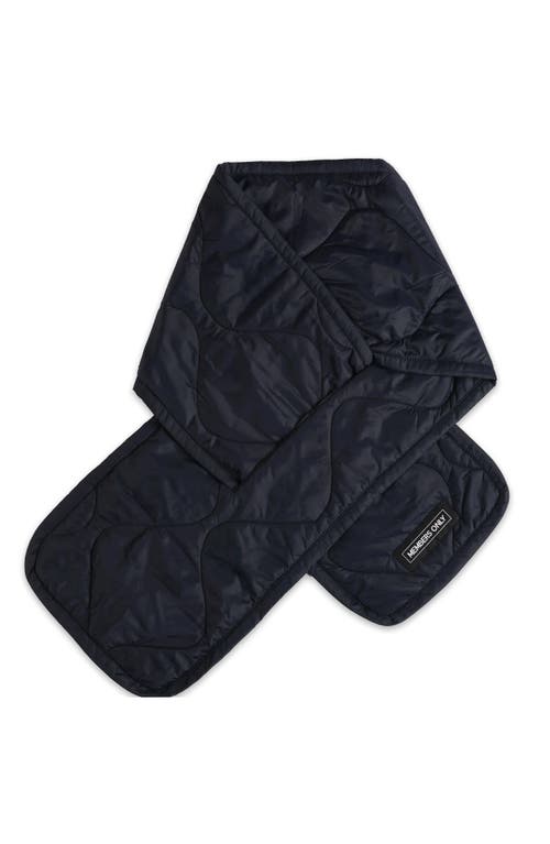 Members Only Quilted Scarf In Ink