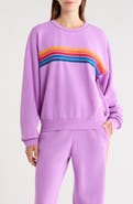 Aviator Nation 5-Stripe Crewneck Sweatshirt