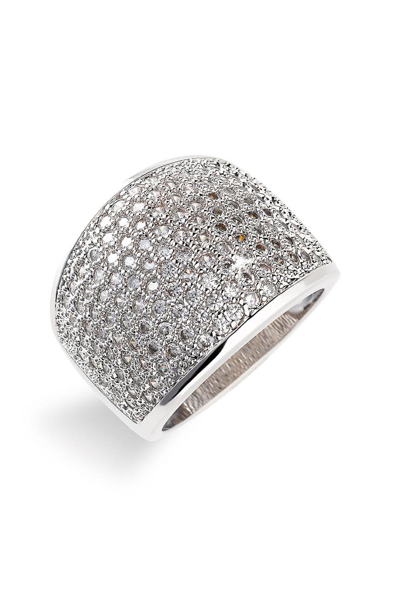 Ariella Collection Pavé Ring, Main, color,