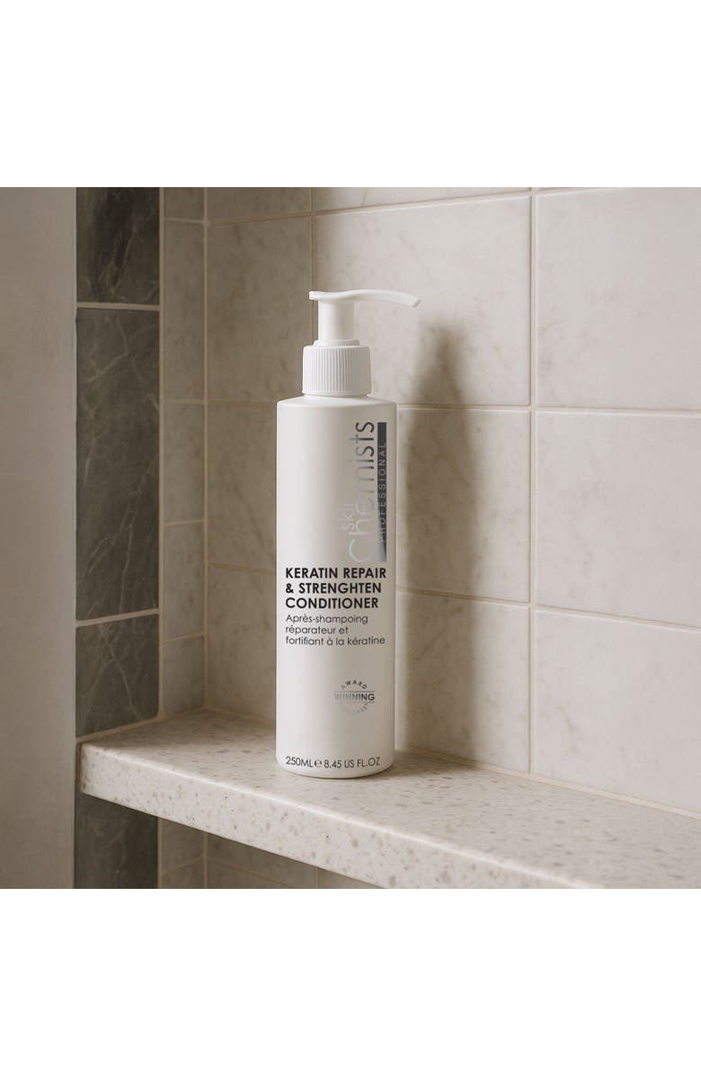 SKINCHEMISTS Keratin Repair & Strengthen Conditioner 250ml 50ml for Anti-Aging, Brightening, Alternate, color, White