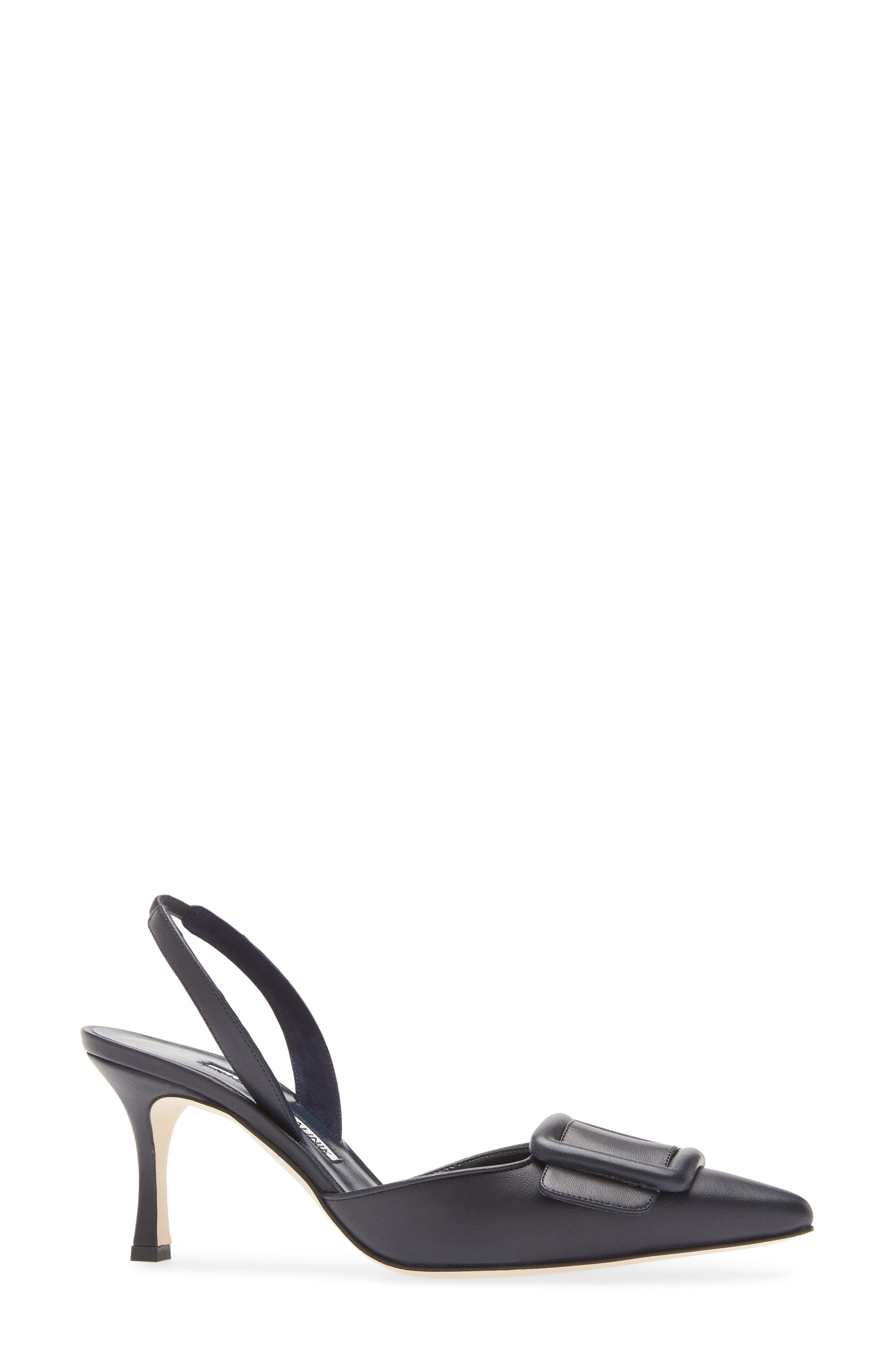Manolo Blahnik Maysli Buckle Slingback Pump, Alternate, color, 