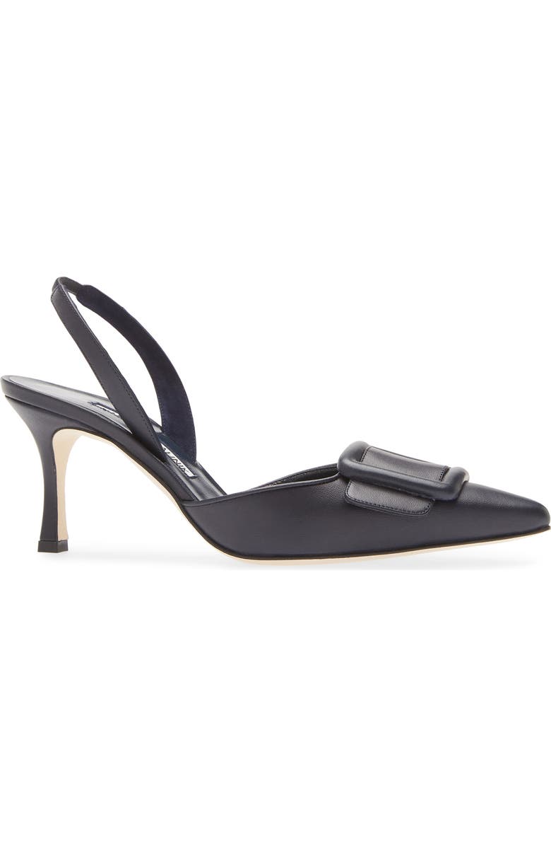 Manolo Blahnik Maysli Buckle Slingback Pump, Alternate, color,