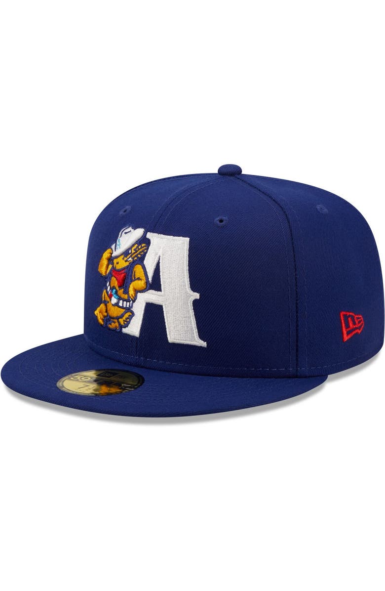 New Era Men's New Era Royal Amarillo Sod Poodles Authentic Collection 59FIFTY Fitted Hat, Main, color, Royal