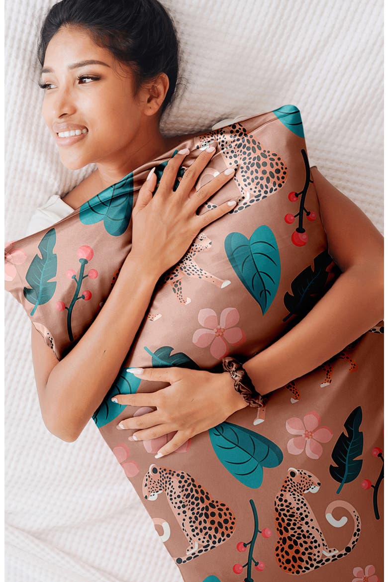 Satin Sleep 5-Piece Set, Alternate, color, WILD SAFARI