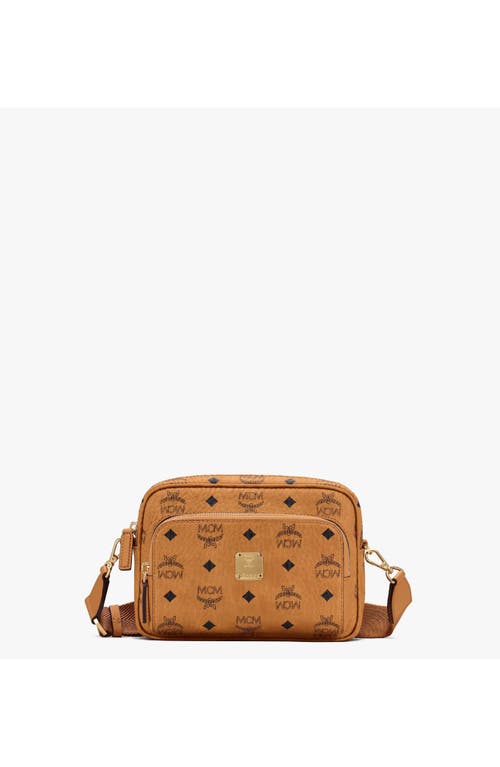 Mcm Women Monogram Shoulder Bag In Brown