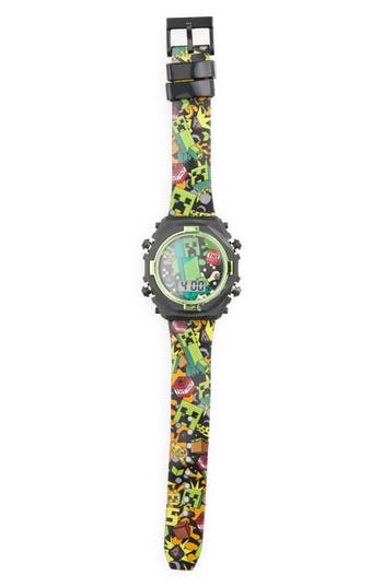 Accutime Kids' Minecraft Digital Watch In Multi
