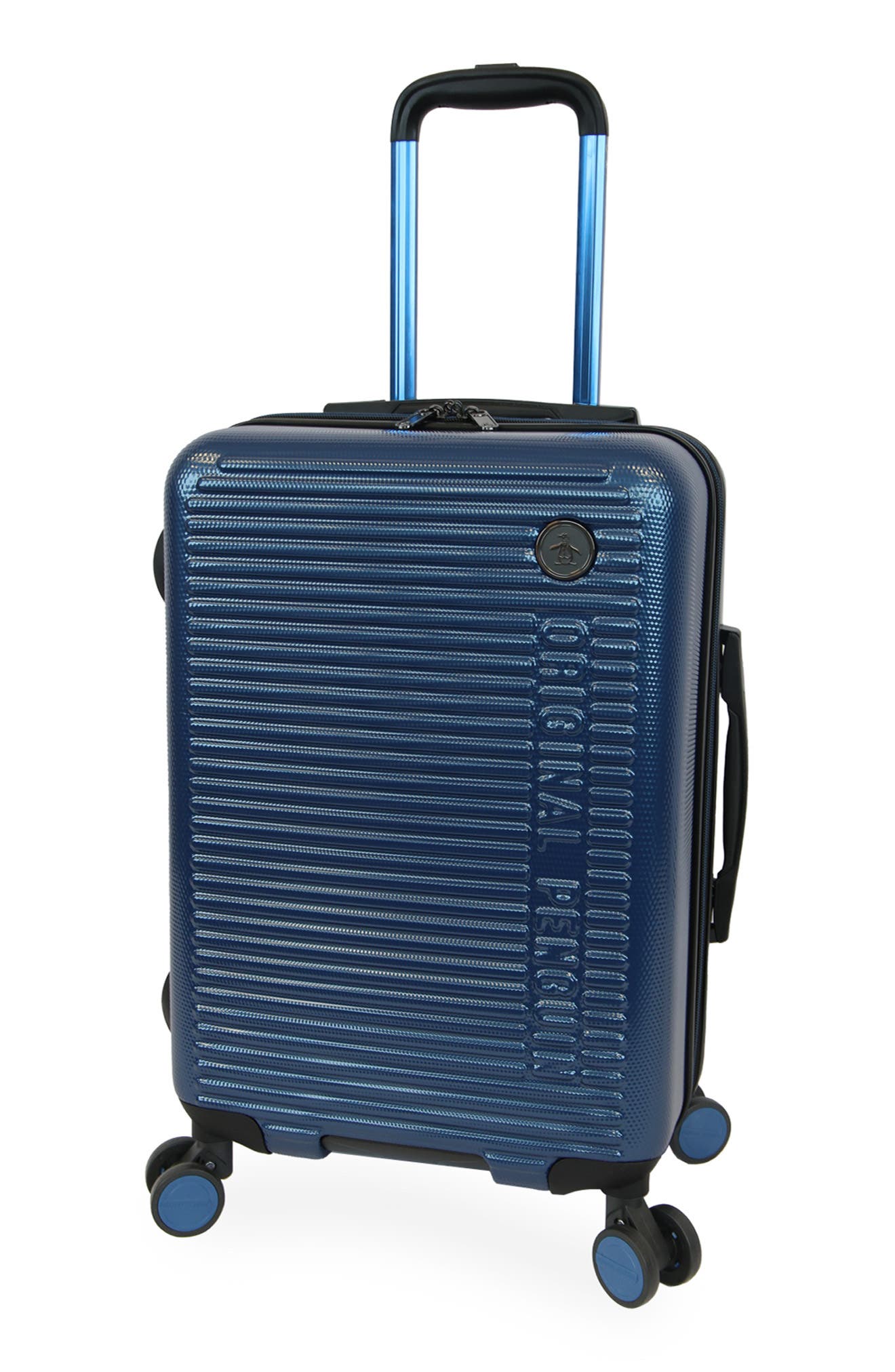 Original Penguin Dexter XL 3-Piece Hardside Luggage Set, Main, color, Metallic Blue
