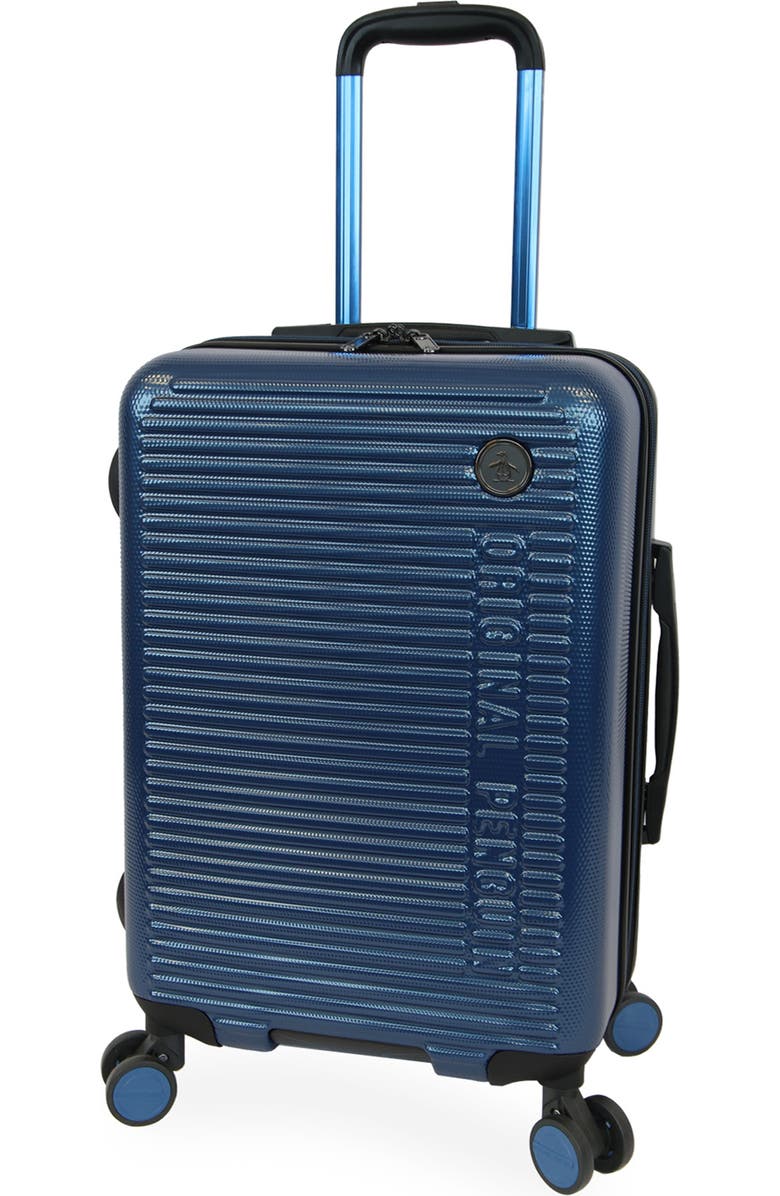 Original Penguin Dexter XL 3-Piece Hardside Luggage Set, Main, color, Metallic Blue